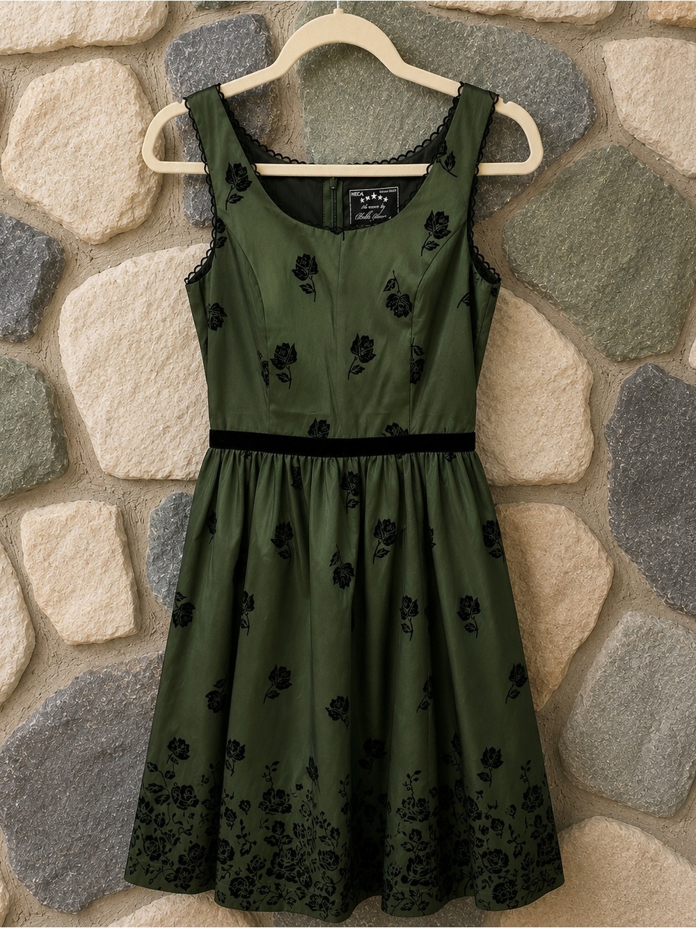 Rare Twilight New Moon Bella Swan Birthday Dress Official NECA Green Floral Sz S